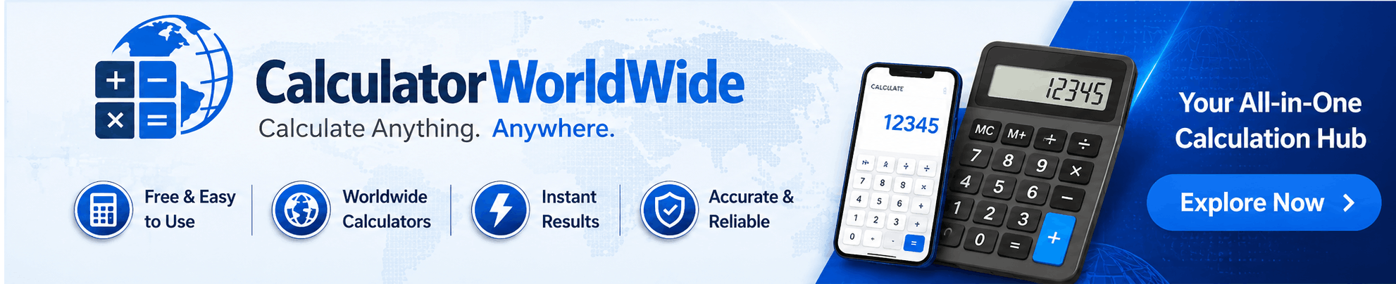 Calculator WorldWide Banner